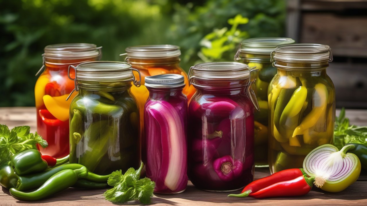 Nakládaná paprika a cibule: barevná zásobárna chutí