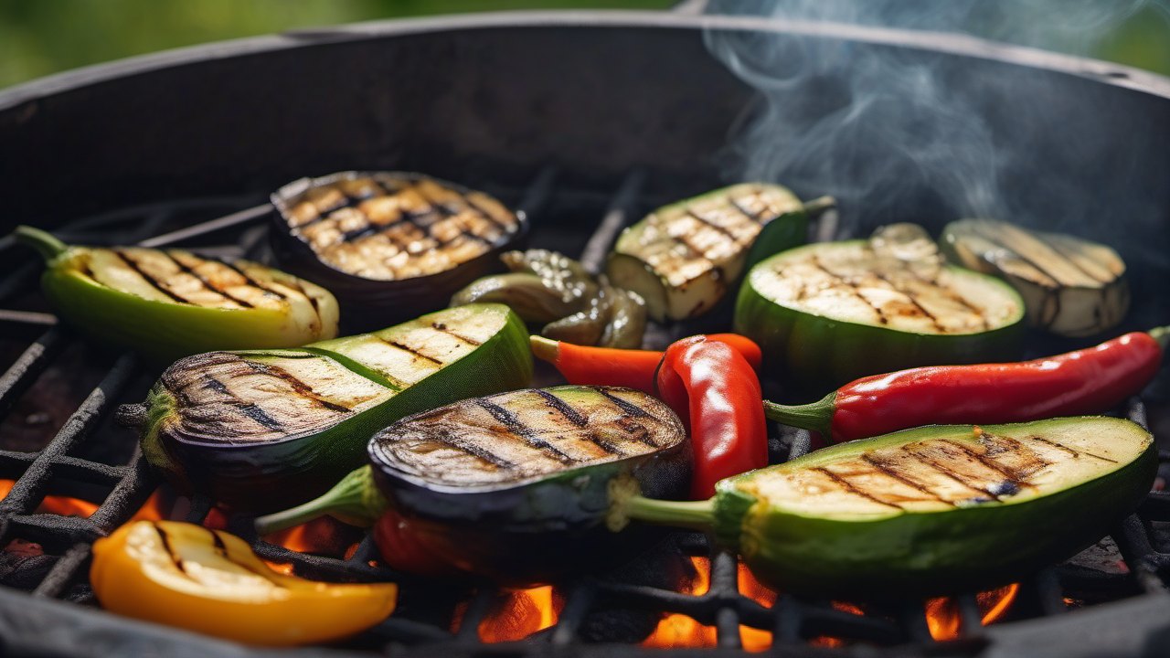 Druhy zeleniny a správná teplota grilu